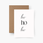 Weihnachtskarte Ho Ho Ho A6