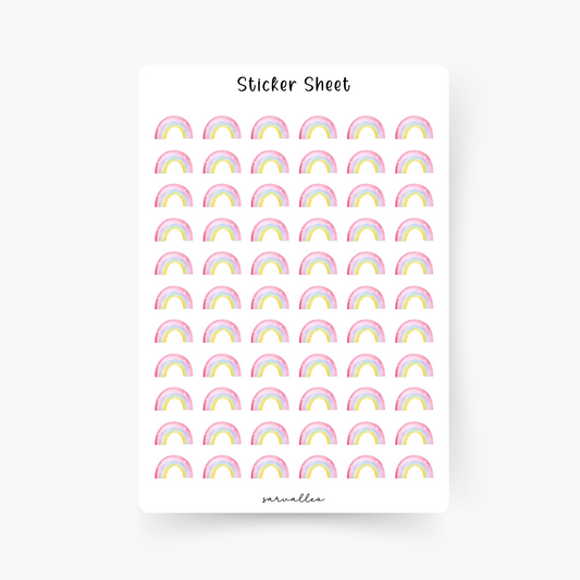 Mini Regenbogen Sticker Sheet