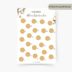 Adventskalender mit 24 Feldern zum Freirubbeln