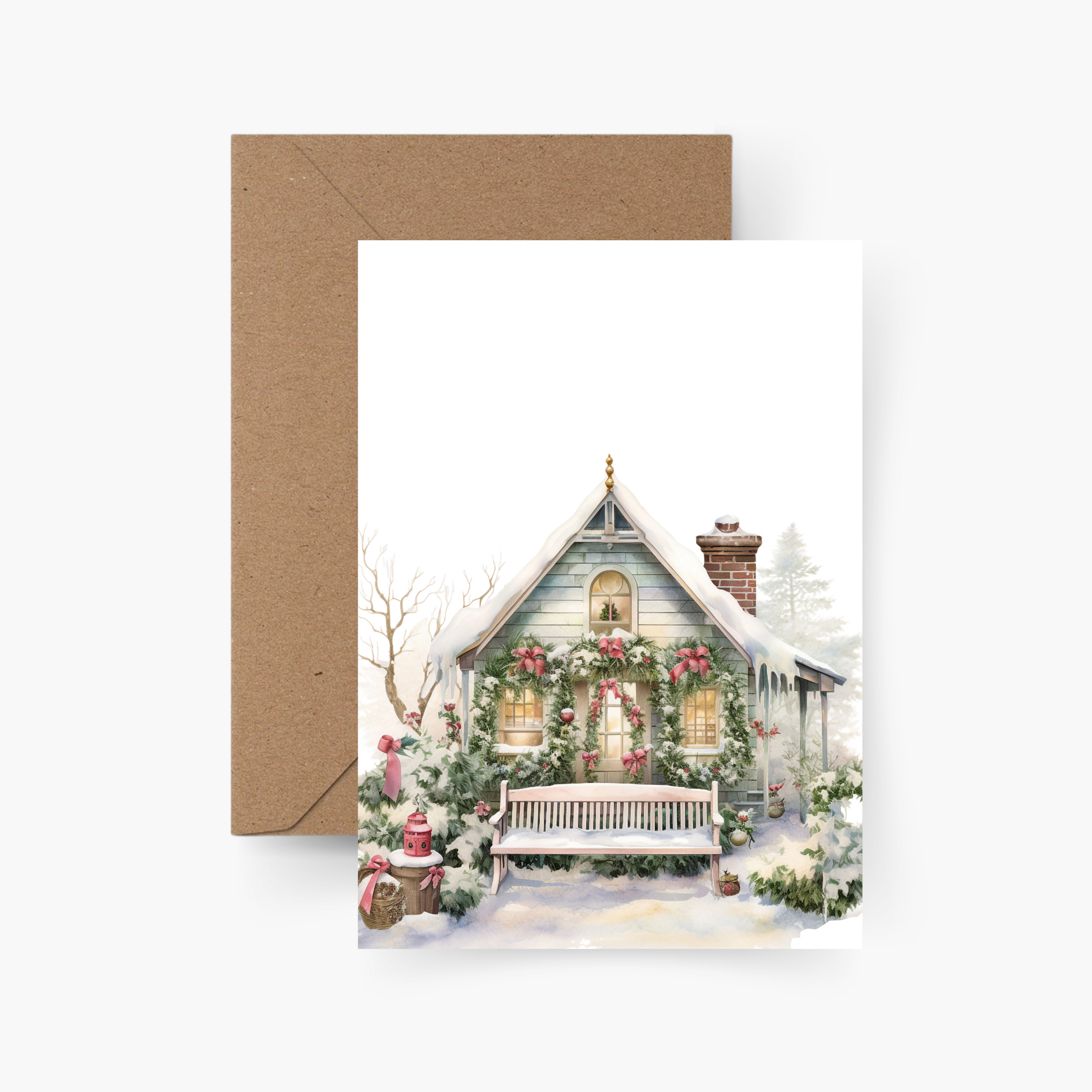 Weihnachtskarte Wintermotiv A6