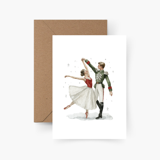 Weihnachtskarte Ballett Nussknacker A6