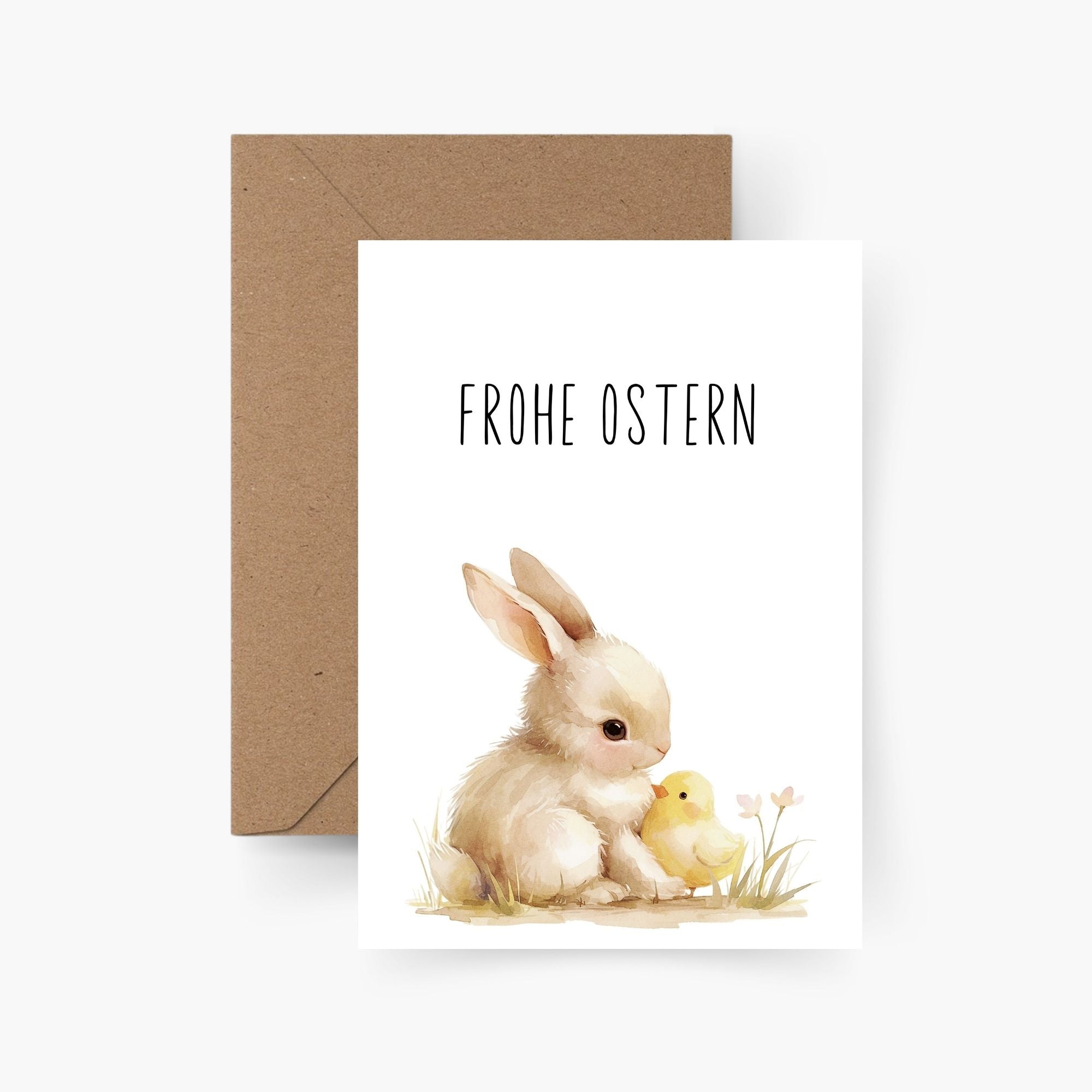 Frohe Ostern - Osterhase A6 Karte