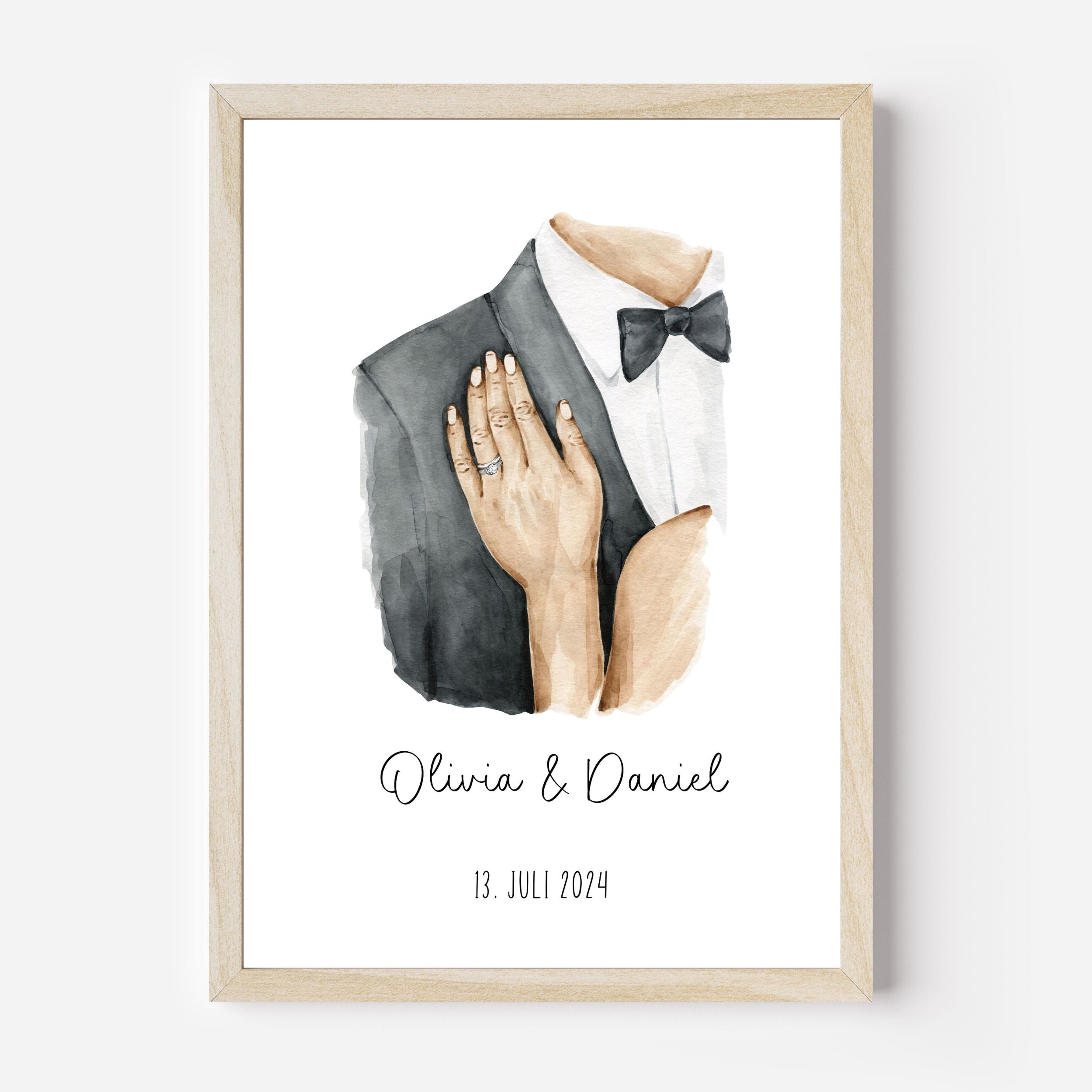 Hochzeitsposter personalisiert A4