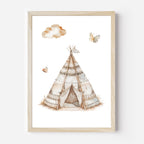 Boho Tiere Poster | Kinderzimmer