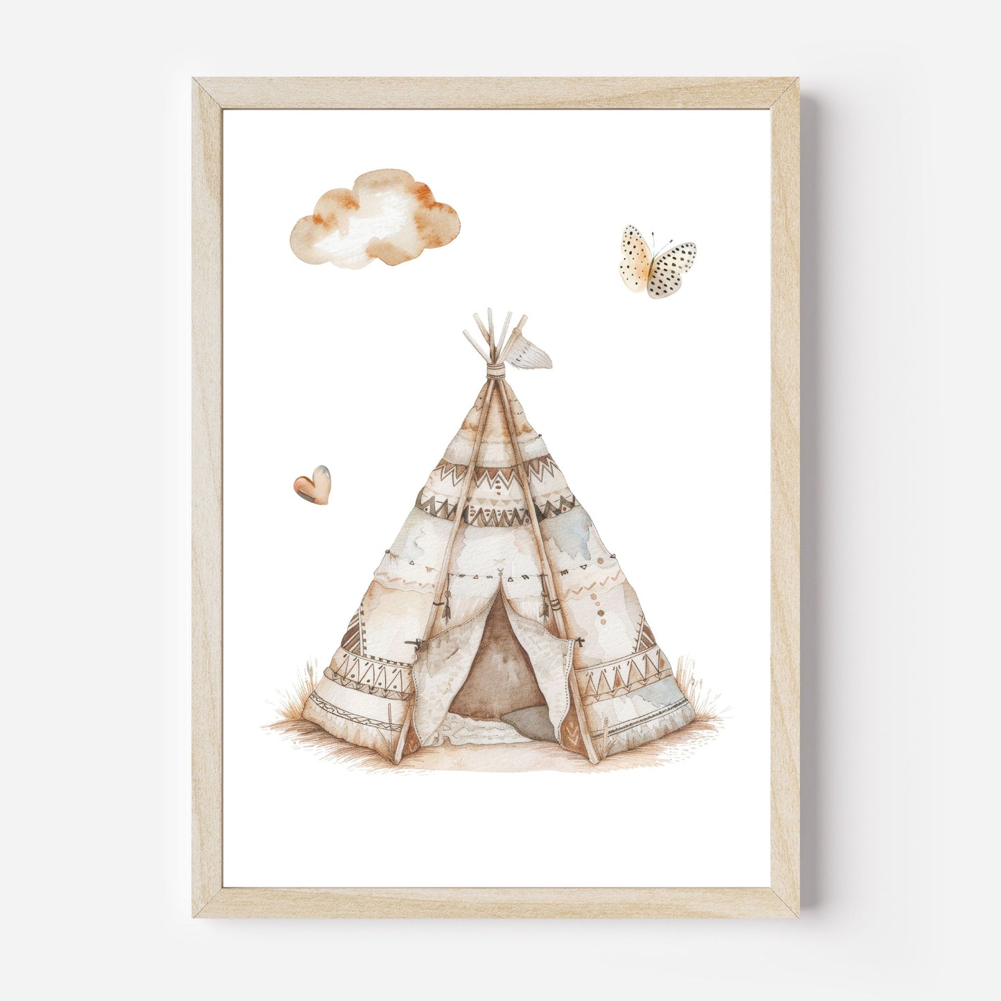 Boho Tiere Poster | Kinderzimmer