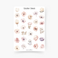 Blumen Sticker Sheet