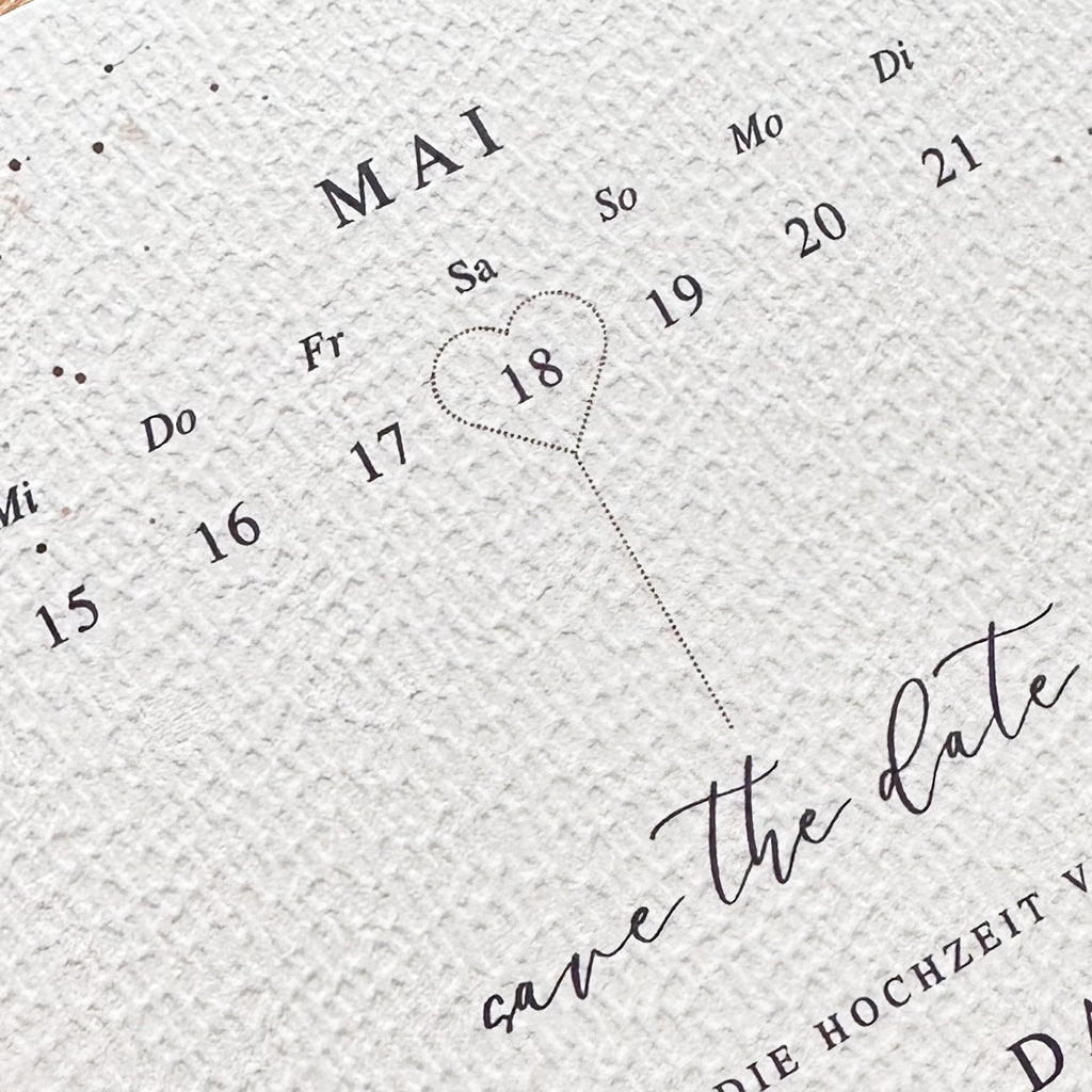 Save the Date Karte personalisiert | Einladung zur Hochzeit A6