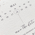 Save the Date Karte personalisiert | Einladung zur Hochzeit A6
