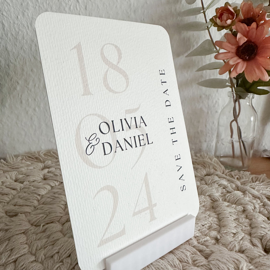 Save the Date Karte personalisiert | Einladung zur Hochzeit A6