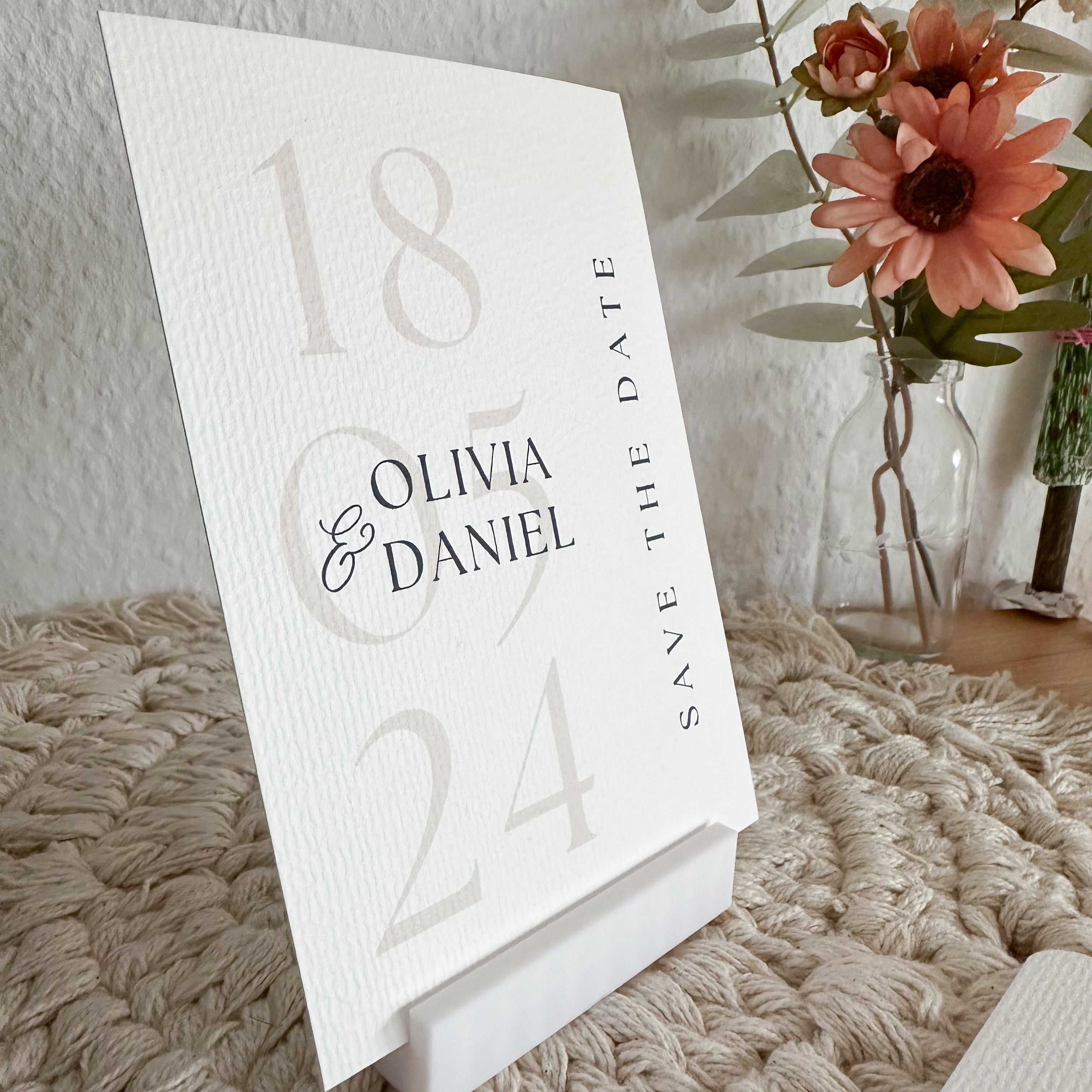 Save the Date Karte personalisiert | Einladung zur Hochzeit A6