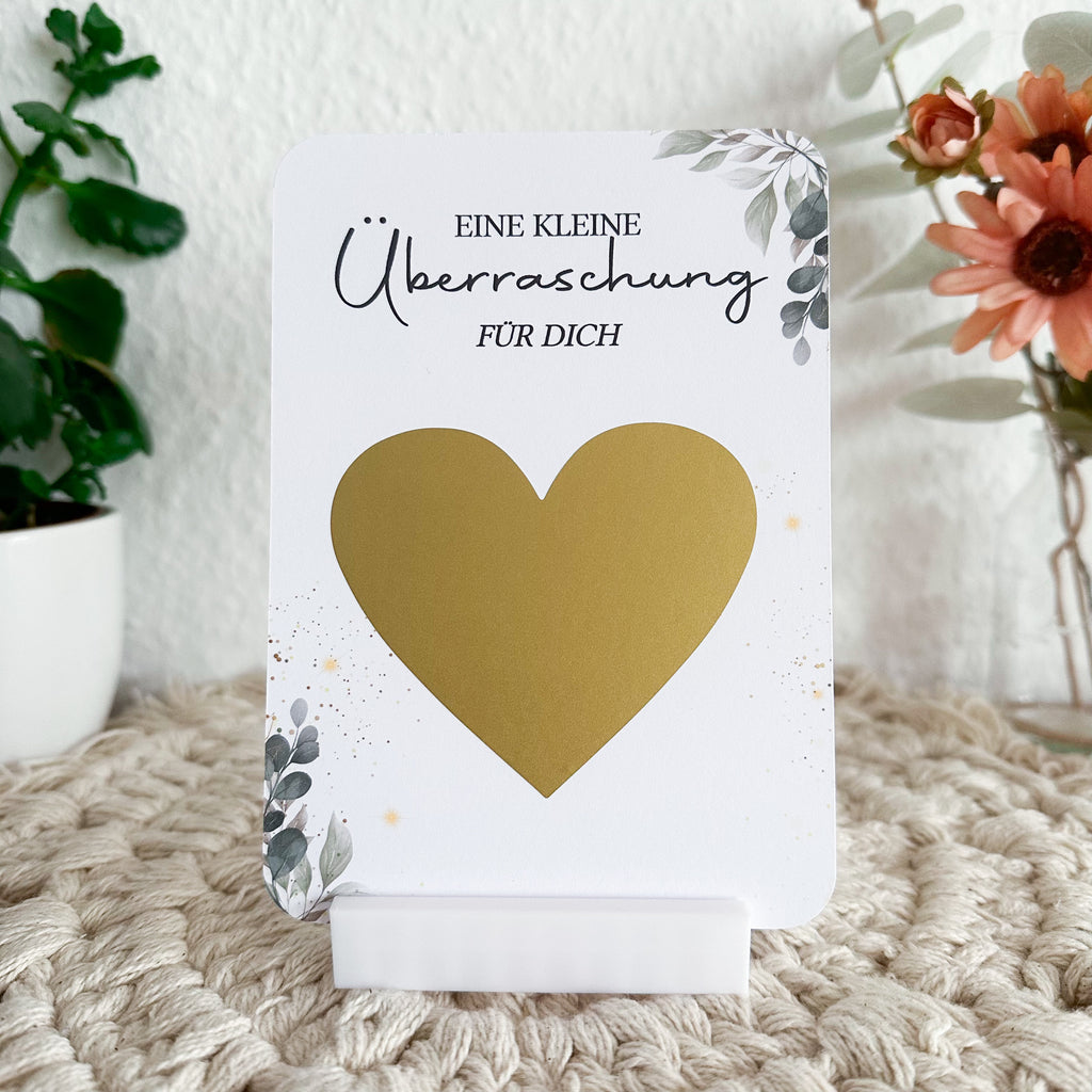 Schwangerschaft verkünden Rubbelkarte