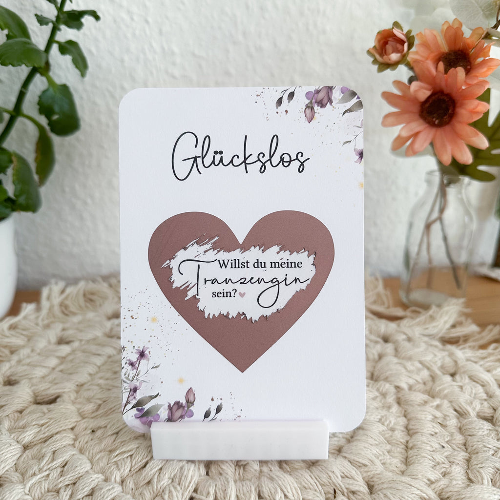 Glückslos - Willst du meine Trauzeugin sein? Rubbelkarte