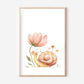 Schnecke mit Blume Poster | Kinderzimmer