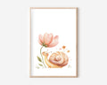 Schnecke mit Blume Poster | Kinderzimmer