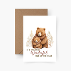 Weihnachtskarte Bär A6