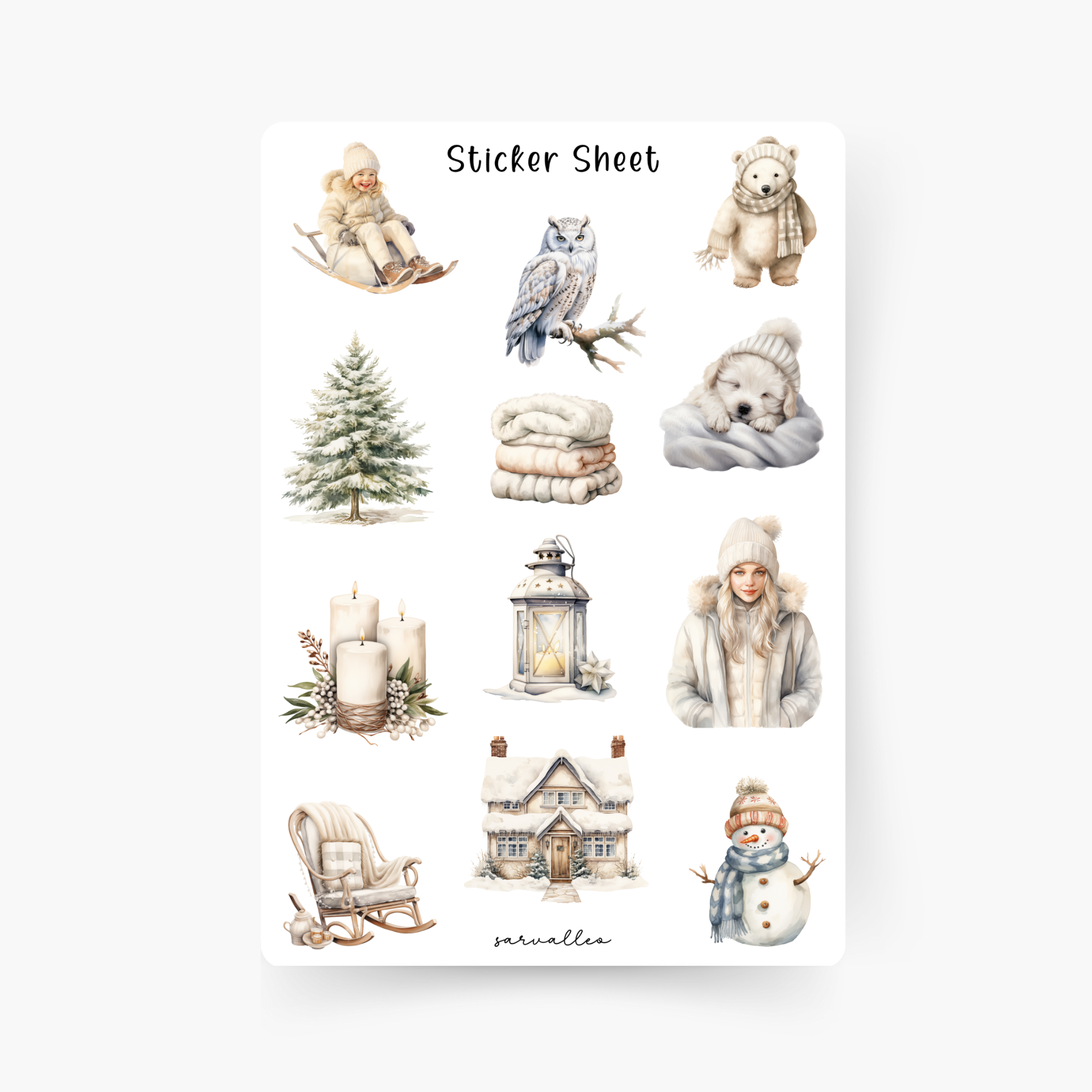 Winter Wonderland 2 Sticker Sheet