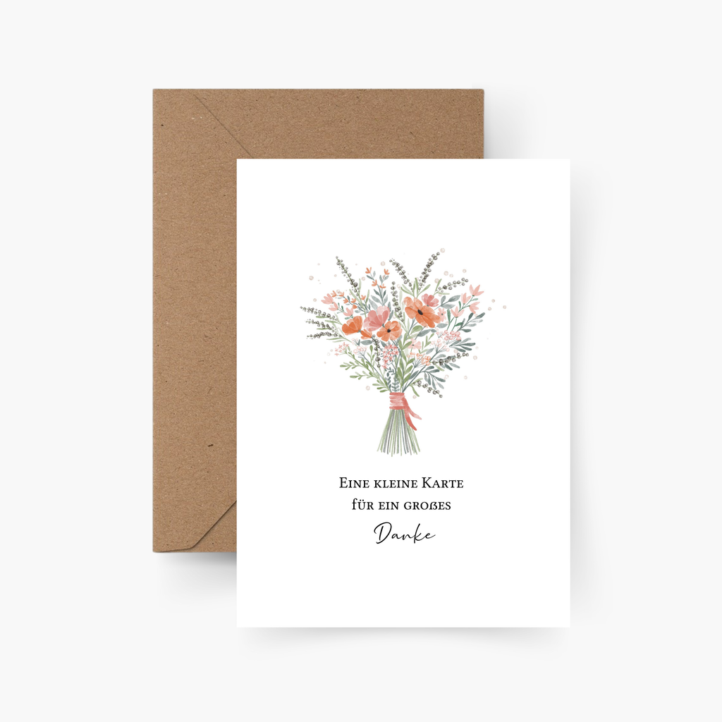 Eine kleine Karte für ein großes Danke A6