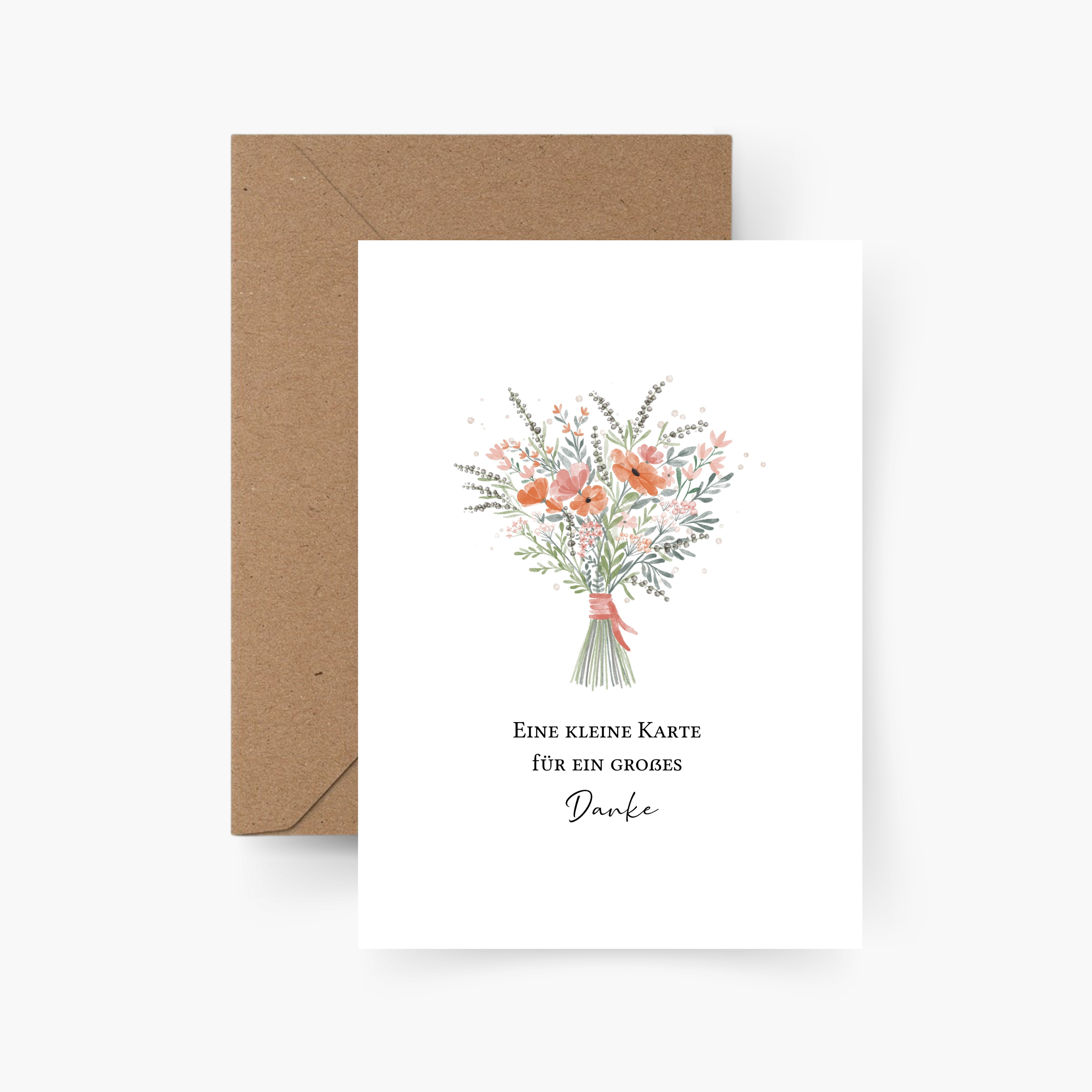 Eine kleine Karte für ein großes Danke A6