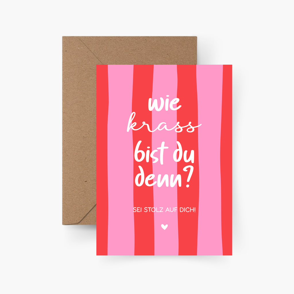 Wie krass bist du denn? A6 Karte