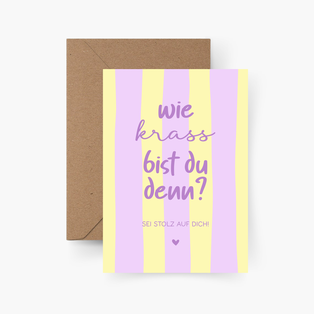 Wie krass bist du denn? A6 Karte