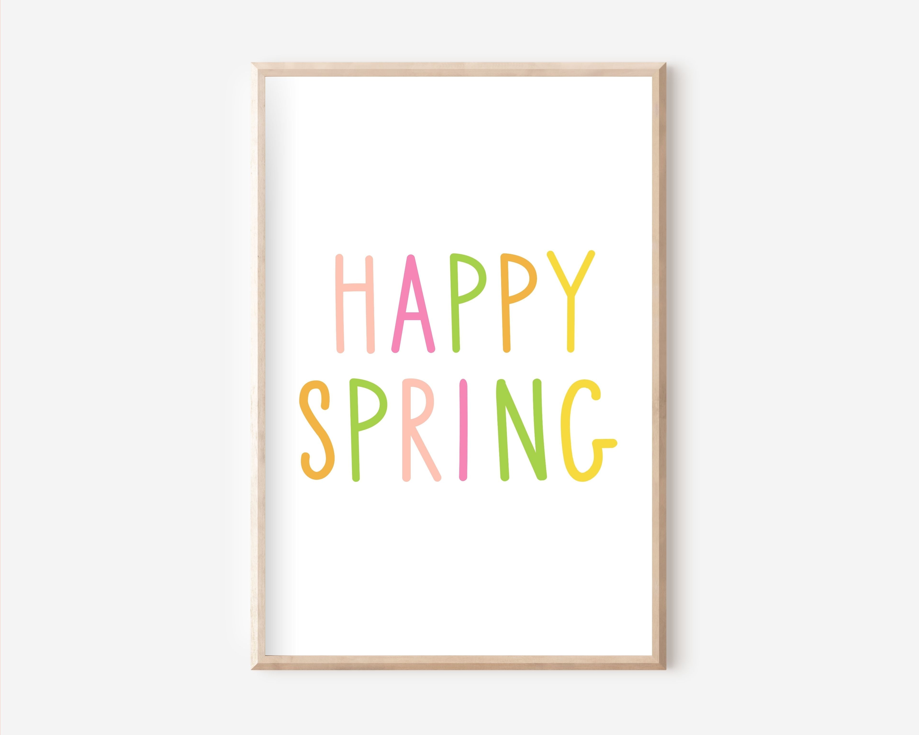 Happy Spring Poster | Typografie
