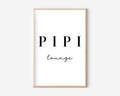 Pipi Lounge Poster | Typografie