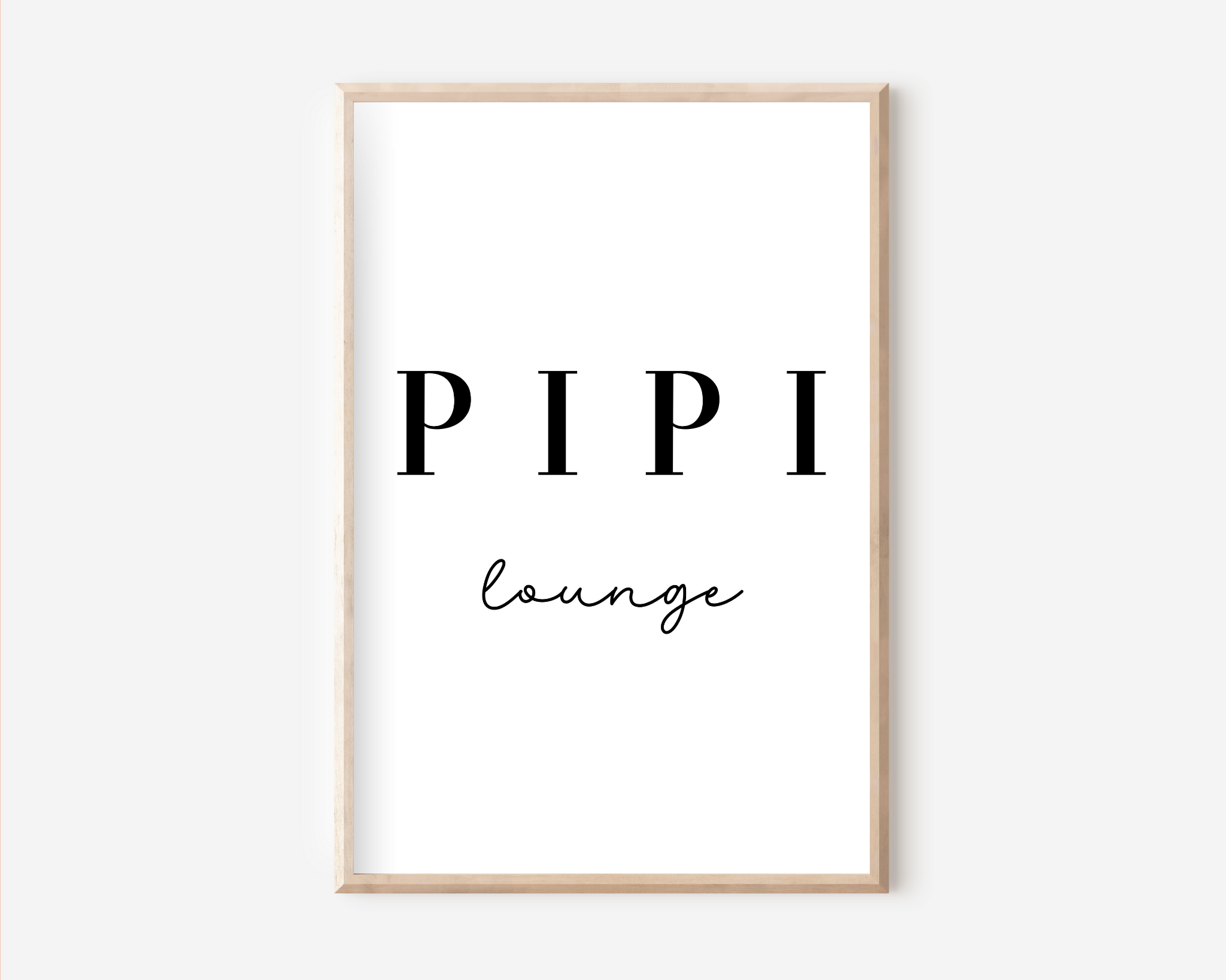 Pipi Lounge Poster | Typografie