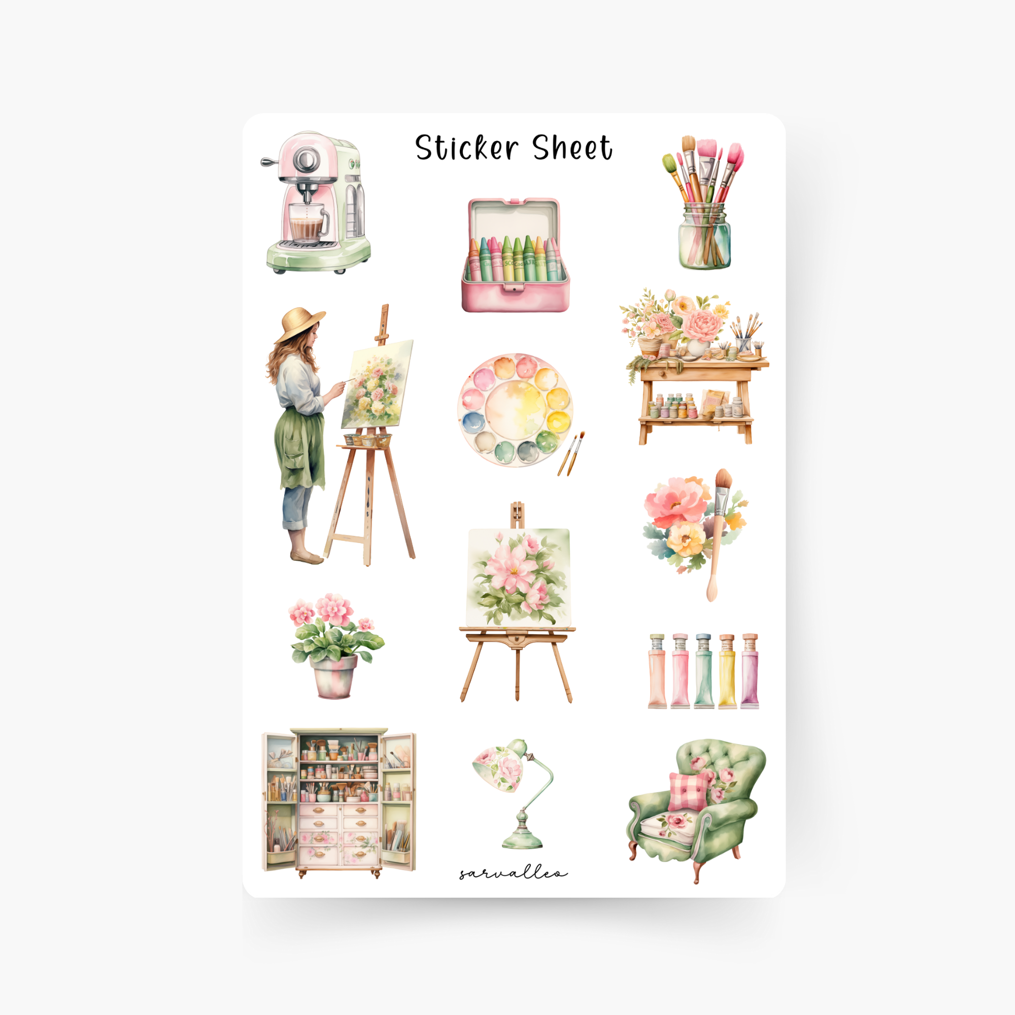 Kunst Sticker Sheet