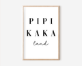 Pipi Kaka Land Poster | Typografie