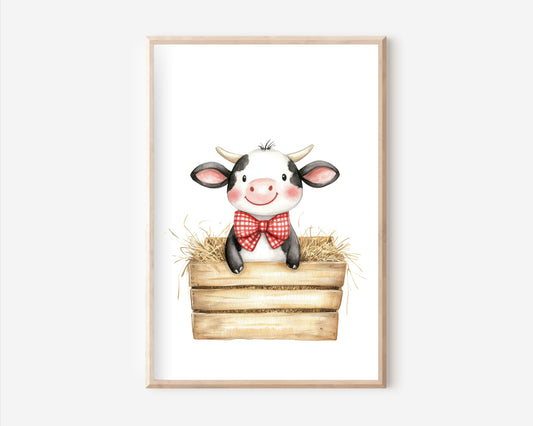Kuh Poster | Kinderzimmer