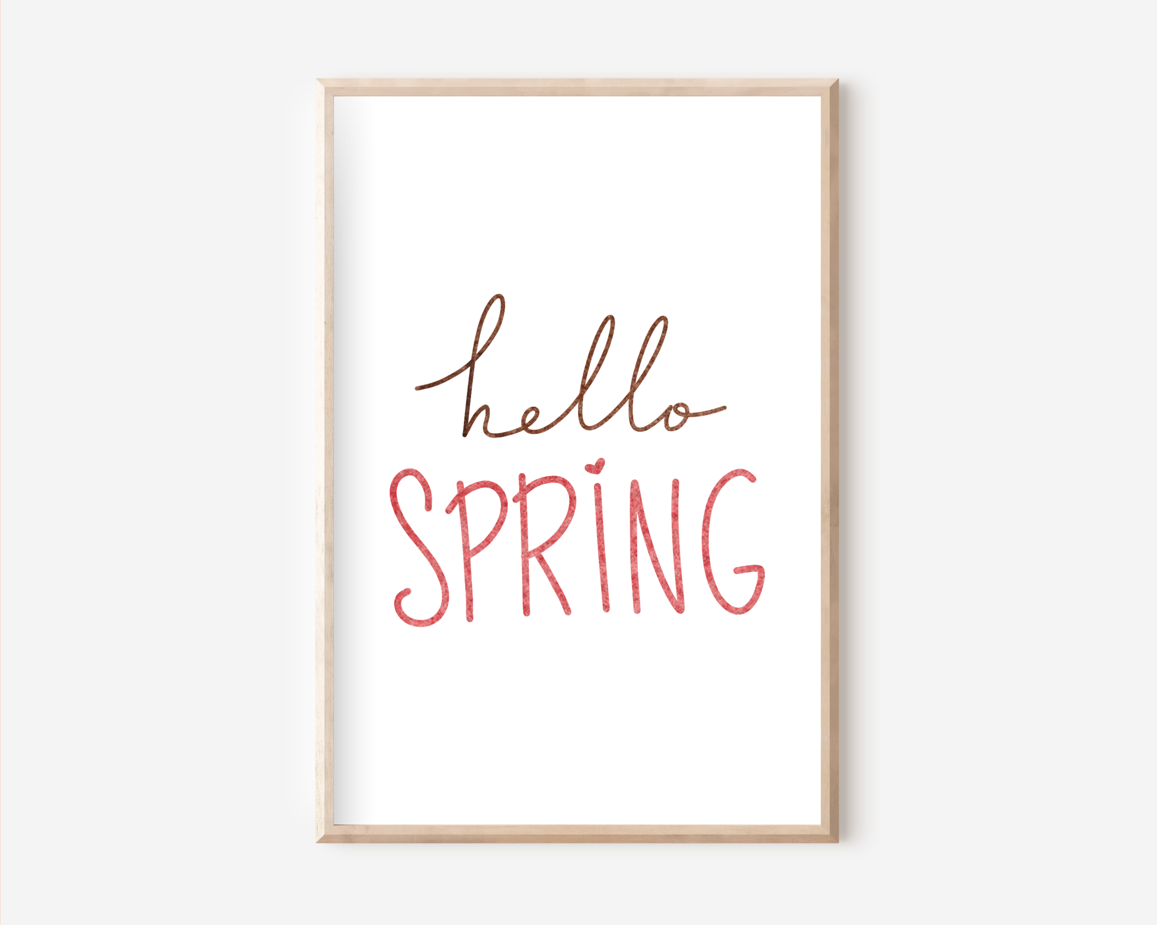 Hello Spring Poster | Typografie