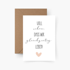 Karte Voll schön, dass wir gleichzeitig leben A6