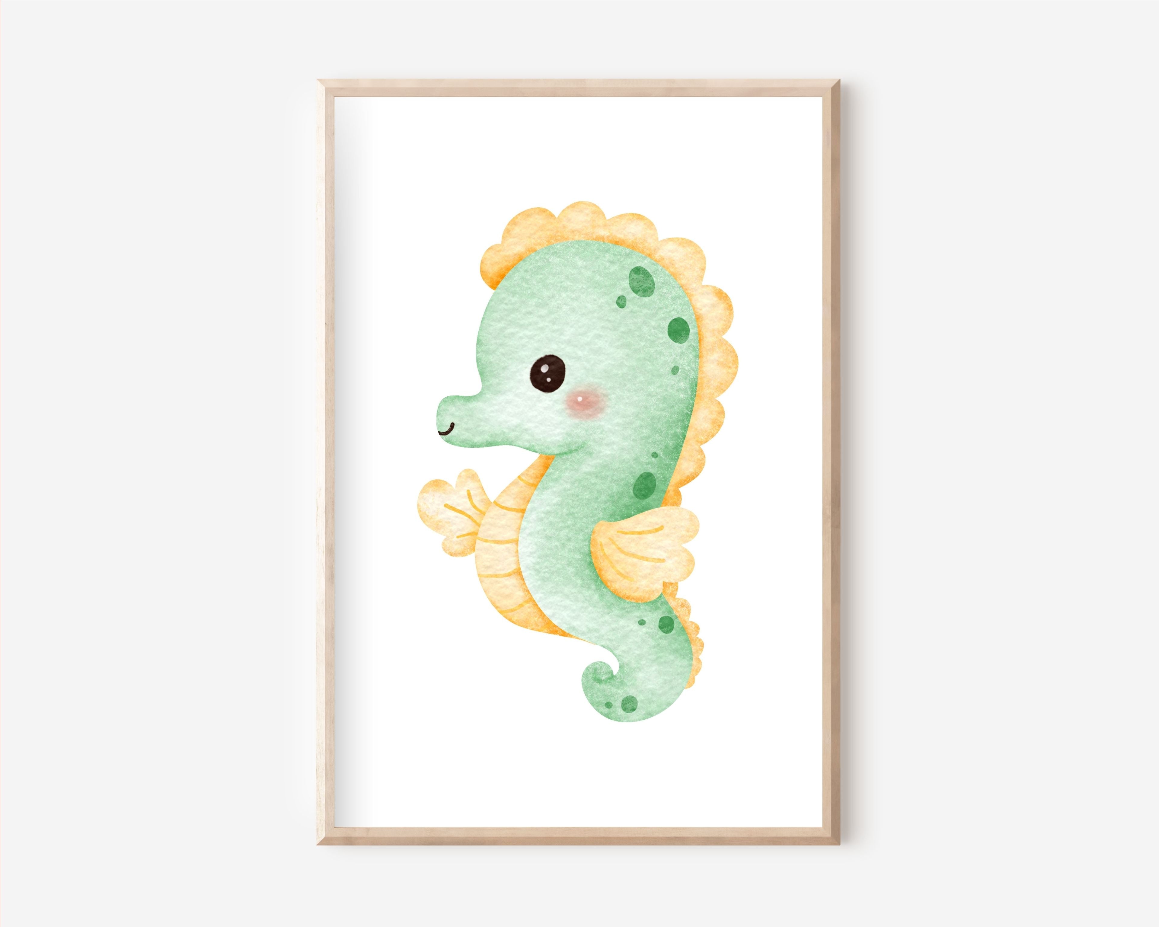 Seepferdchen Poster | Kinderzimmer