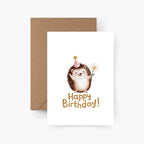 Geburtstagskarte Happy Birthday Igel A6