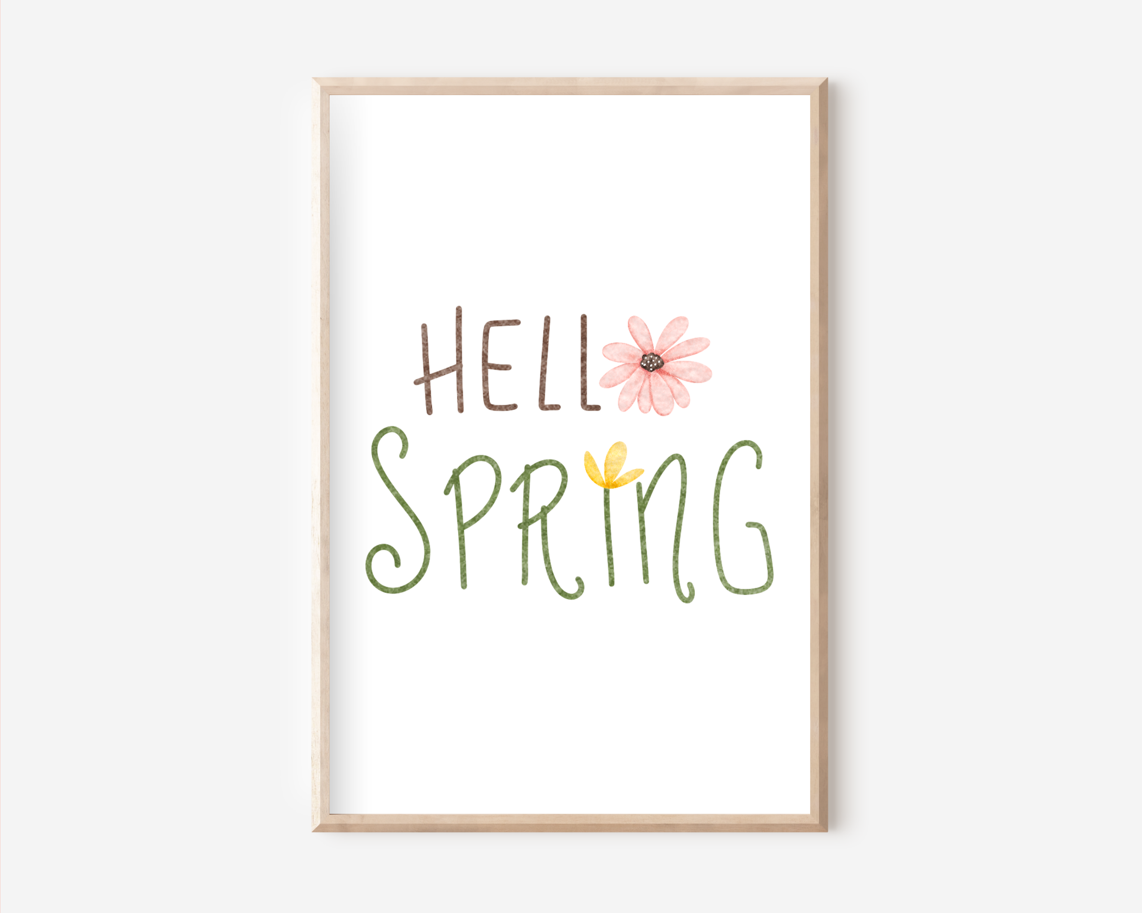 Hello Spring Poster | Typografie