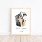 Hochzeitsposter personalisiert A4