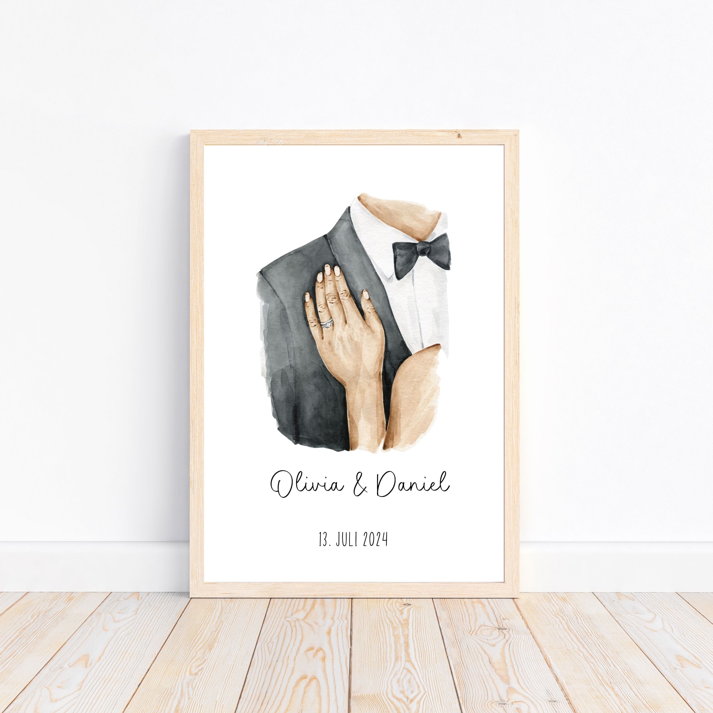 Hochzeitsposter personalisiert A4