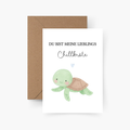 Karte "Du bist meine Lieblings Chillkröte" A6