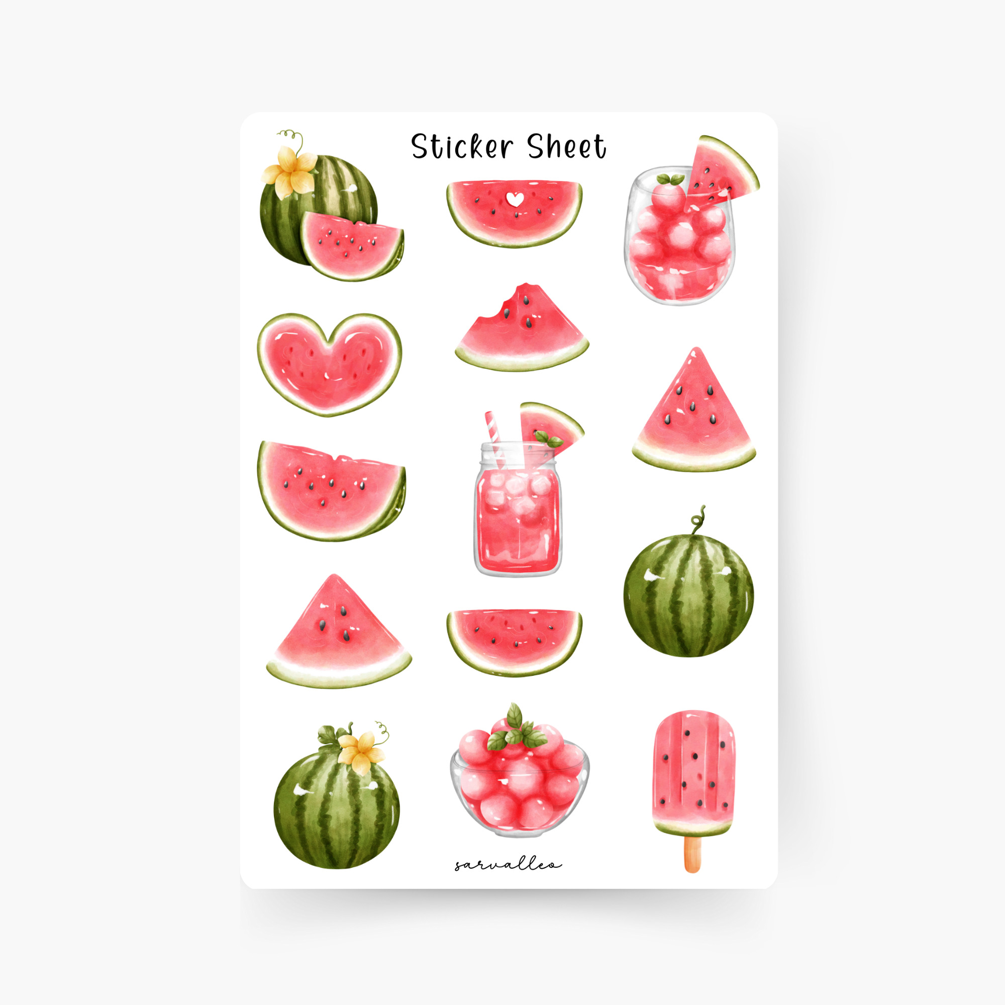Wassermelone Sticker Sheet