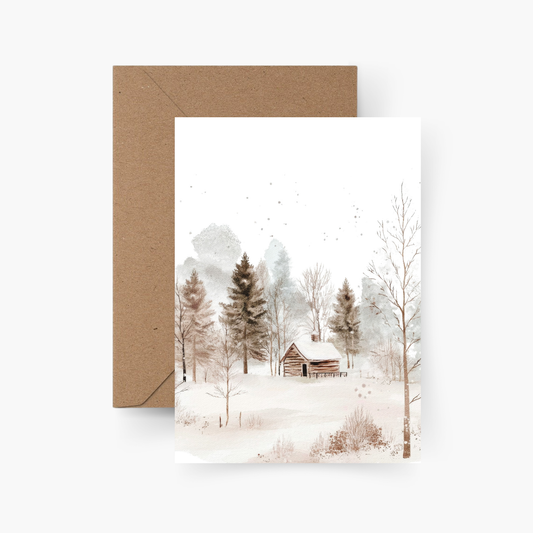Weihnachtskarte Winter A6