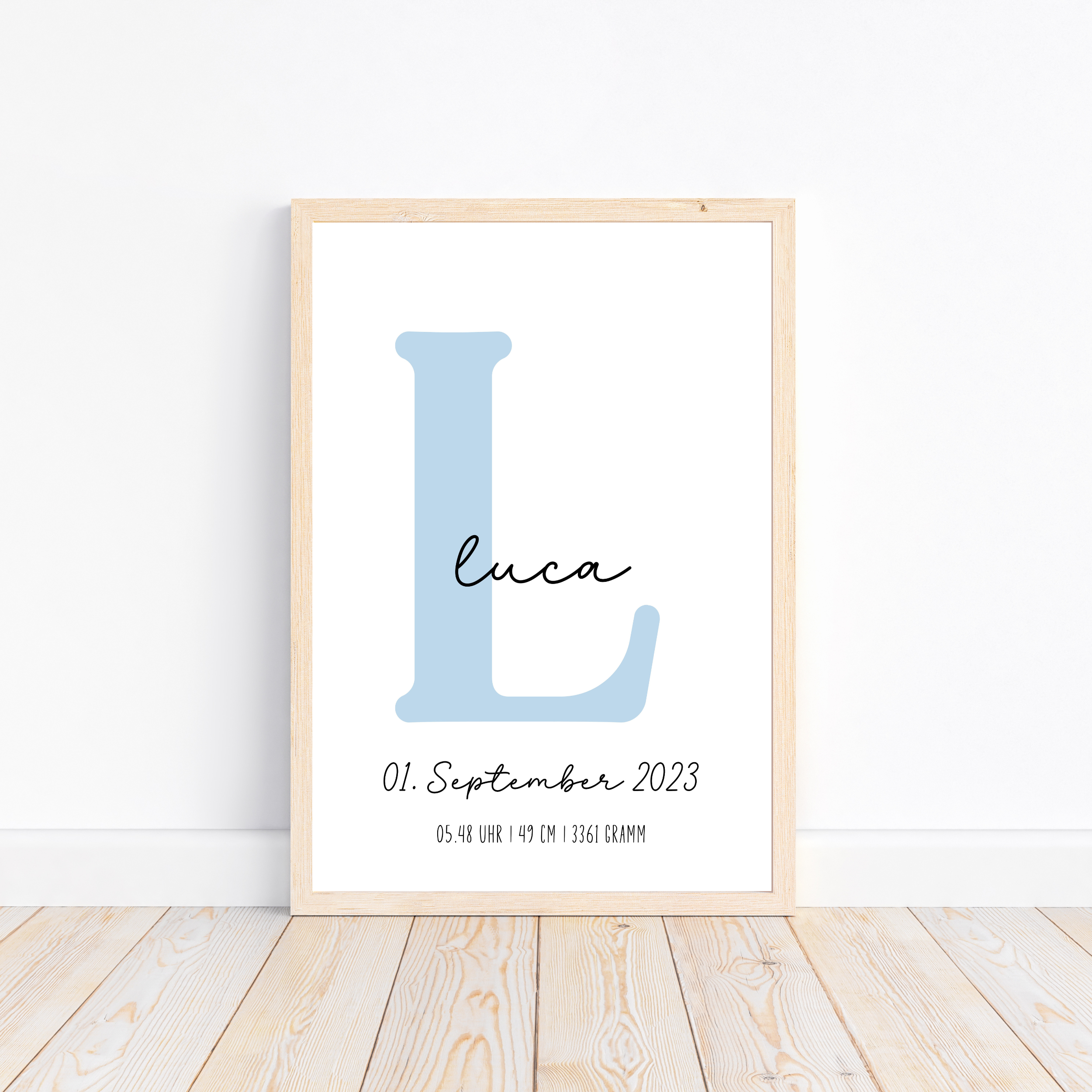 Geburtsposter personalisiert A4
