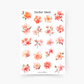Blumen Peachy Sticker Sheet