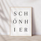Schön Hier Poster | Typografie