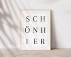 Schön Hier Poster | Typografie