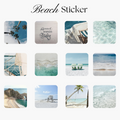 12 Beach Sticker