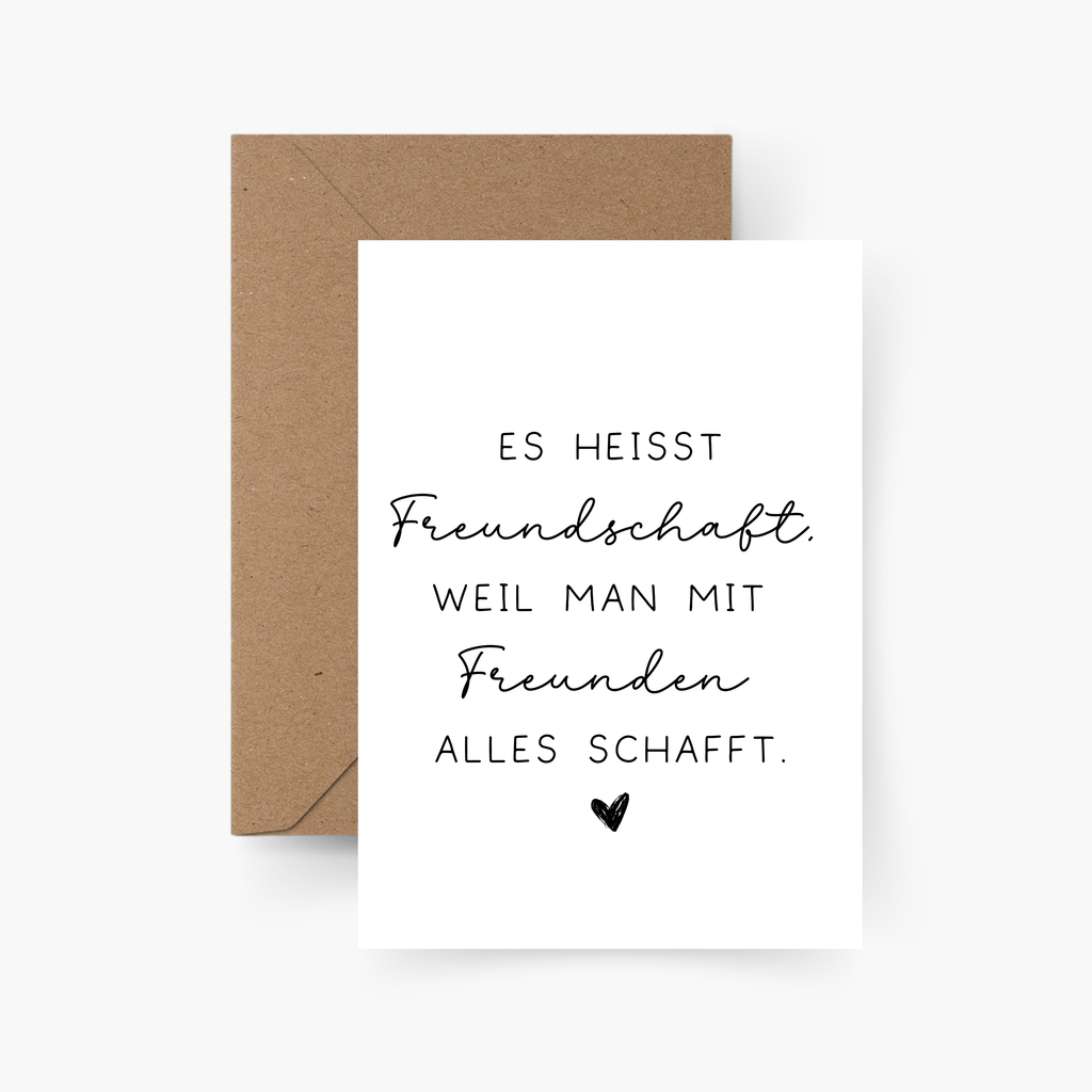 Karte Freundschaft A6