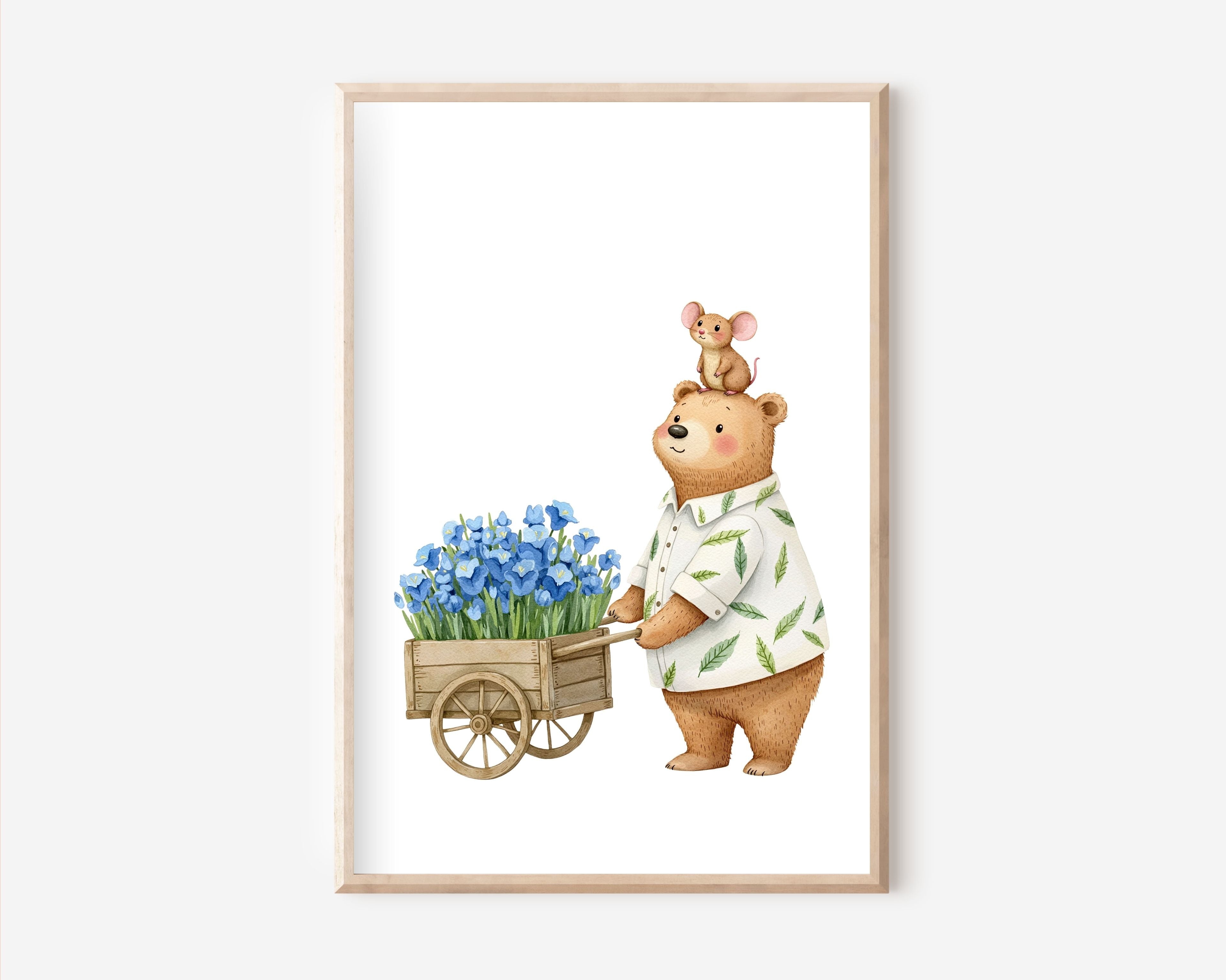 Bär & Maus Poster | Kinderzimmer