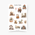 Cozy Winter Christmas 2 Sticker Sheet