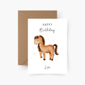 Geburtstagskarte Pferd personalisiert mit Namen A6