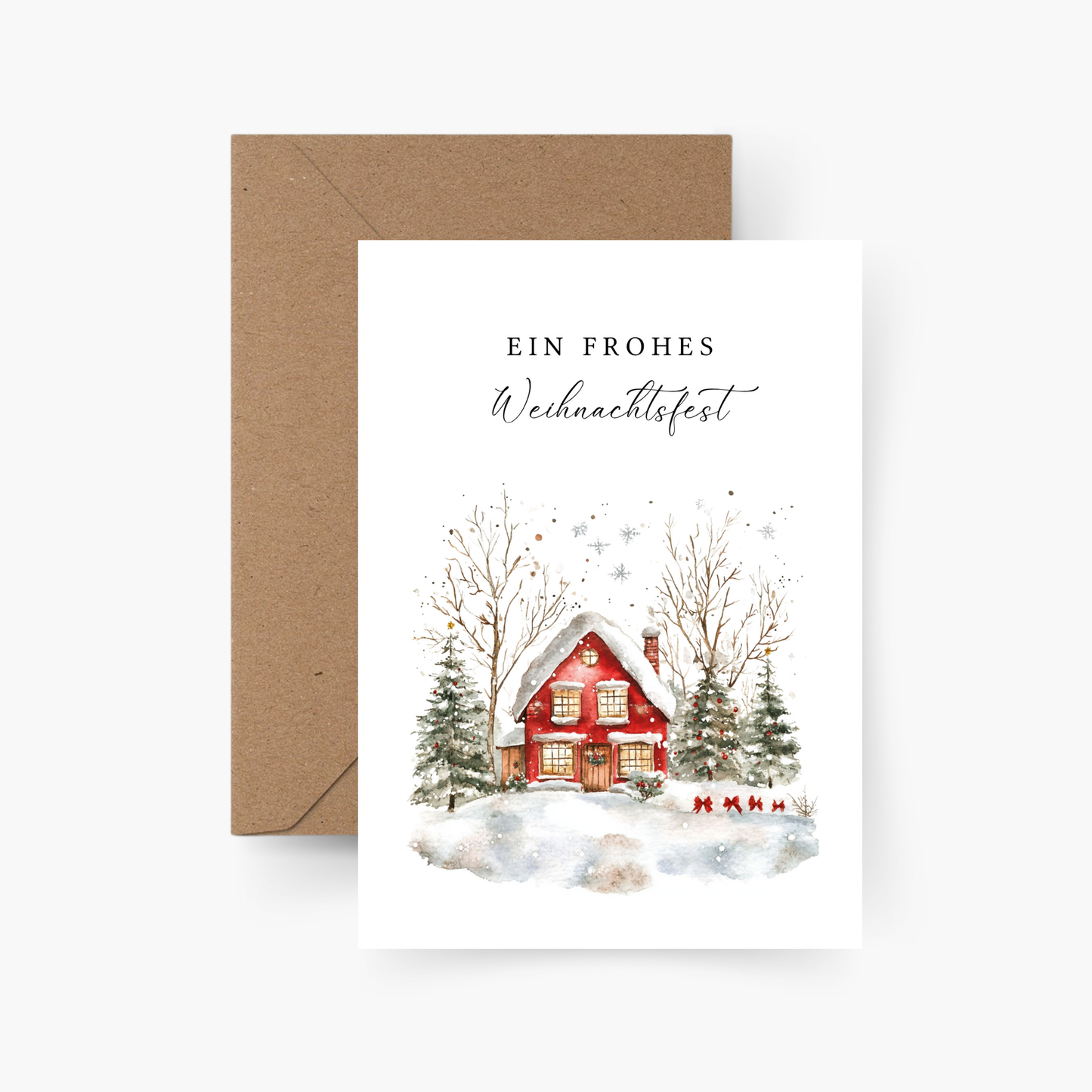 Weihnachtskarte "Ein frohes Weihnachtsfest"